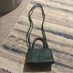 Telfar small dark olive bag